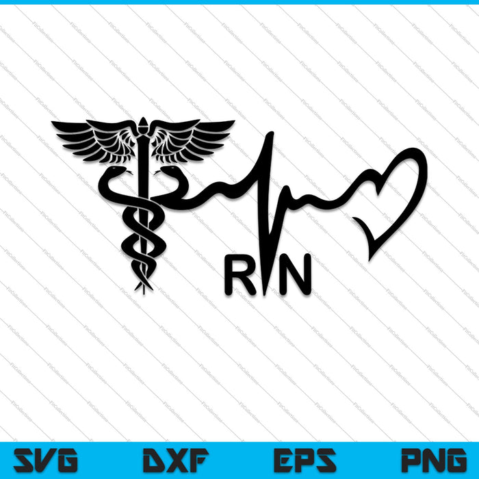 Registered Nurse RN SVG PNG Cutting Printable Files