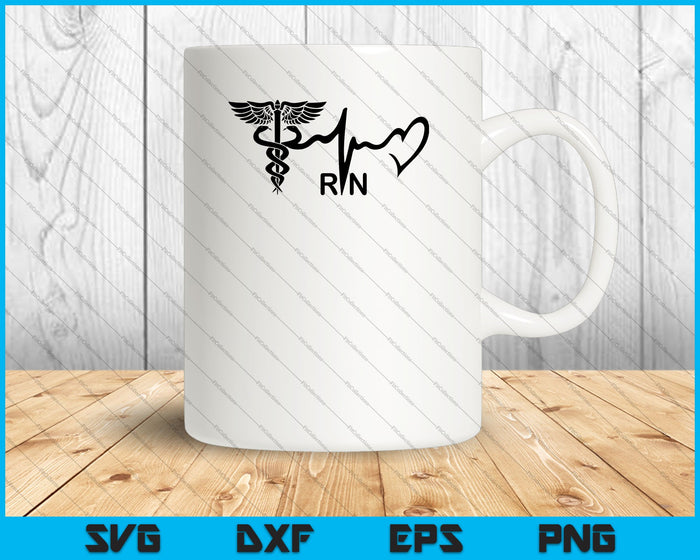 Registered Nurse RN SVG PNG Cutting Printable Files