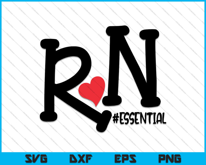 Personal RN #ESSENTIAL, Enfermera registrada SVG PNG Cortando archivos imprimibles