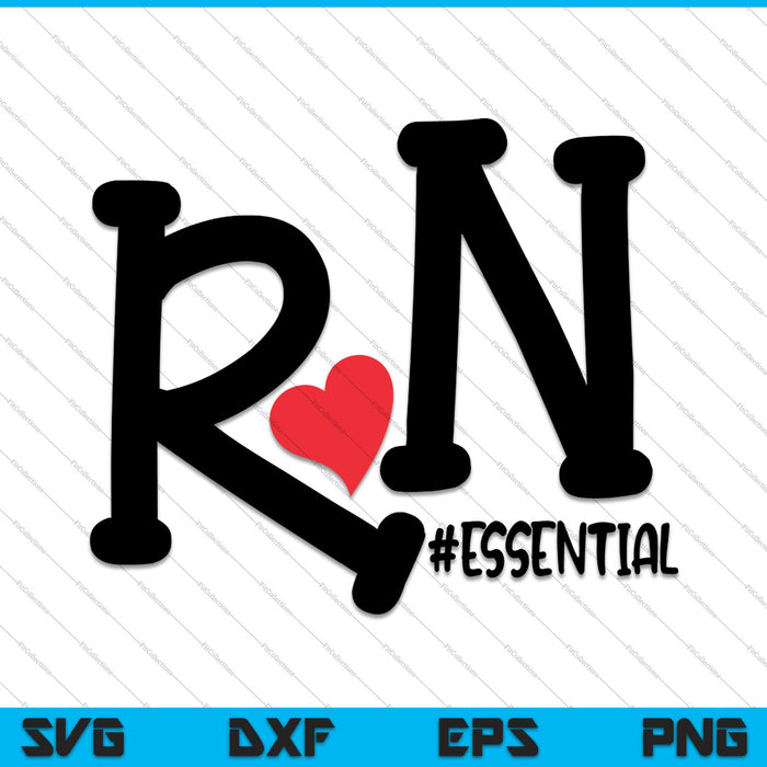 Personal RN #ESSENTIAL, Enfermera registrada SVG PNG Cortando archivos imprimibles