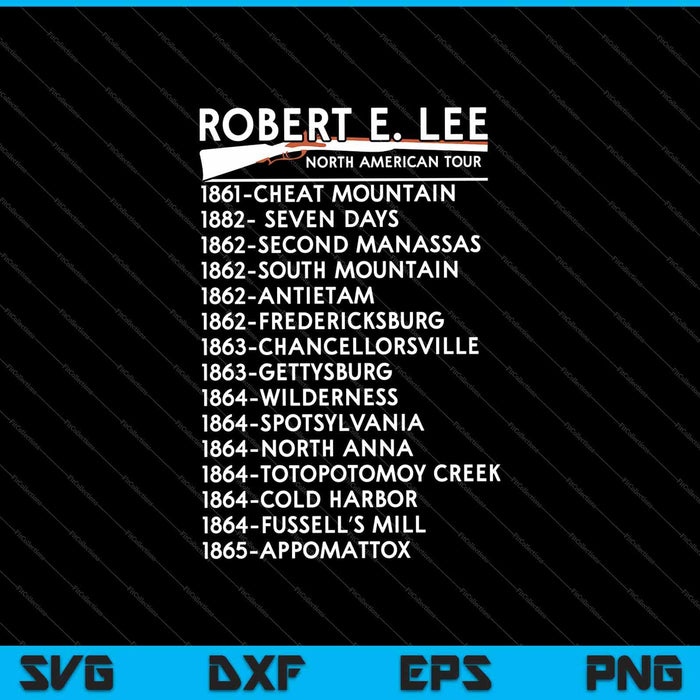 Robert E Lee SVG PNG Cutting Printable Files