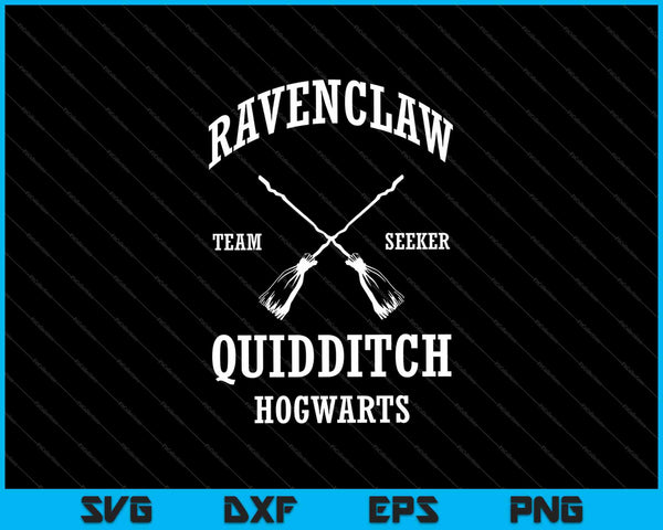 Ravenclaw Team Seeker Hogwarts Quidditch SVG PNG Cutting Printable Files