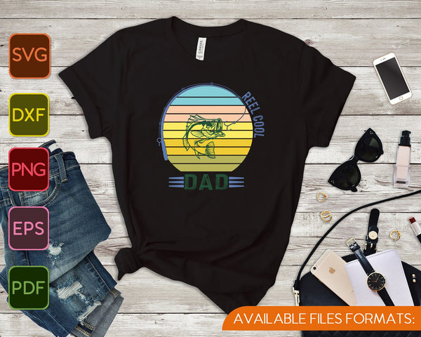 Reel Cool papa vissen SVG PNG snijden afdrukbare bestanden - on a t-shirt