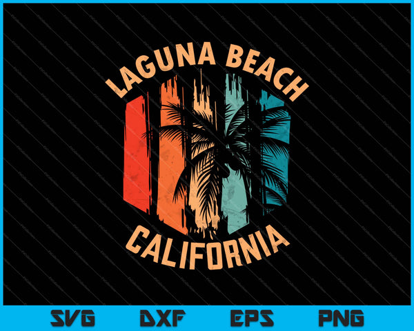 Retro Laguna Beach California SVG PNG Cutting Printable Files