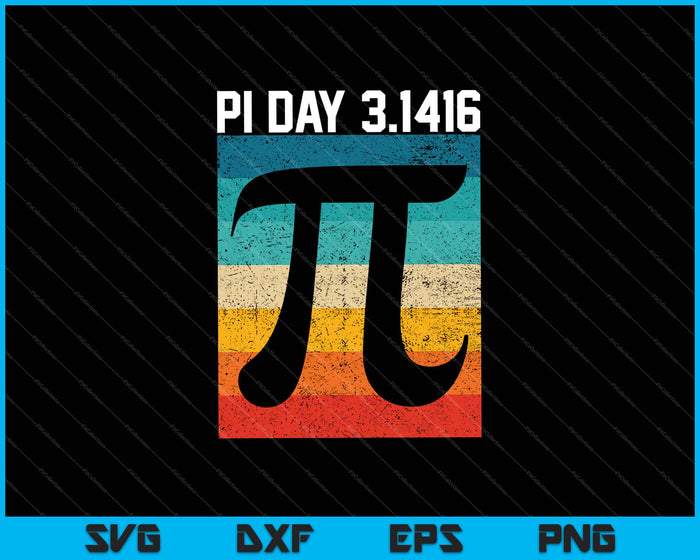 Retro Vintage Pi Day 3.14 grappige Math Nerd SVG PNG snijden afdrukbare bestanden