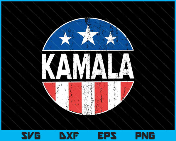Retro Vote Kamala SVG PNG Cutting Printable Files