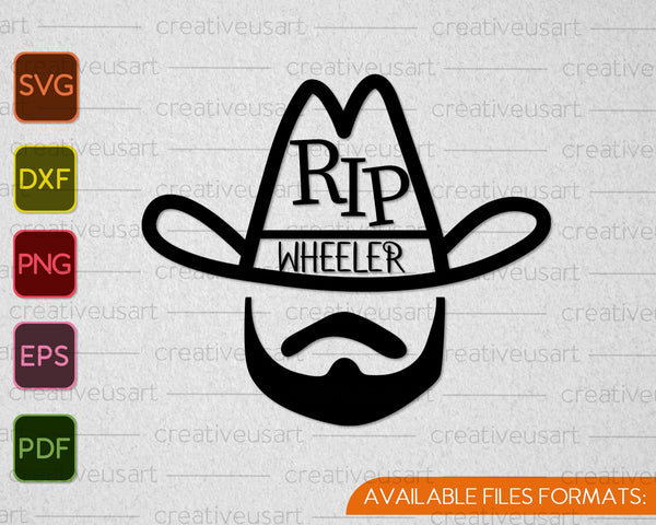 Rip Wheeler SVG PNG Cutting Printable Files