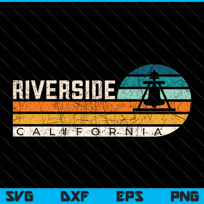 Riverside Californië Raincross Pride SVG PNG snijden afdrukbare bestanden