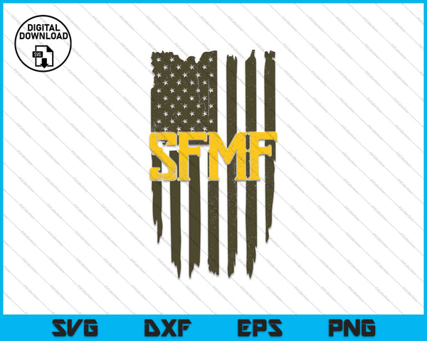 SFMF Flag SVG PNG Cutting Printable Files