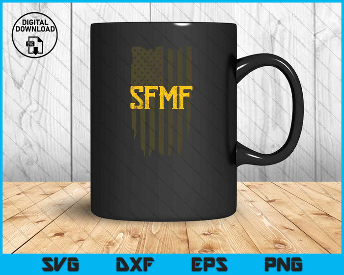 Bandera SFMF SVG PNG cortando archivos imprimibles