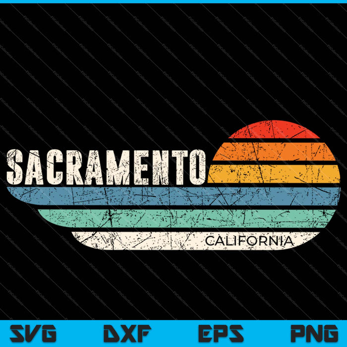 Sacramento California SVG PNG Cutting Printable Files