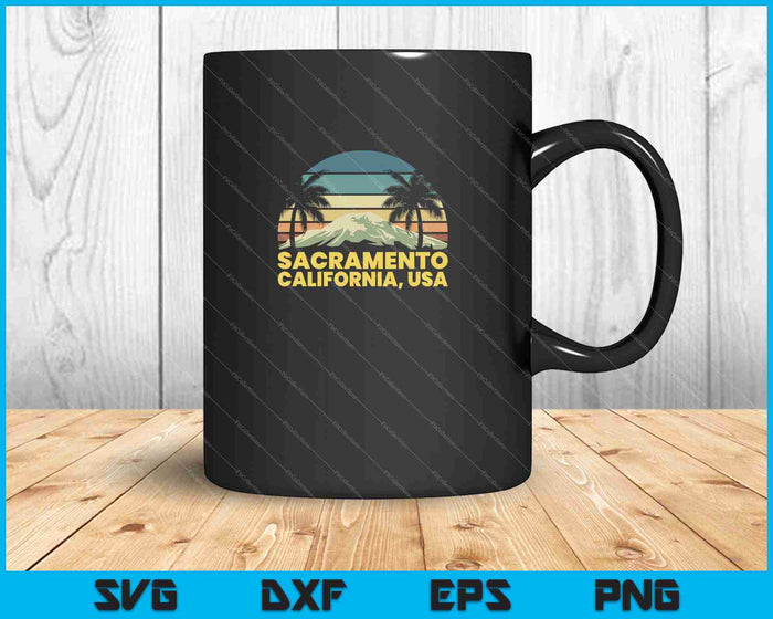 Sacramento California SVG PNG cortando archivos imprimibles