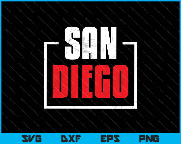 San Diego SVG PNG snijden afdrukbare bestanden