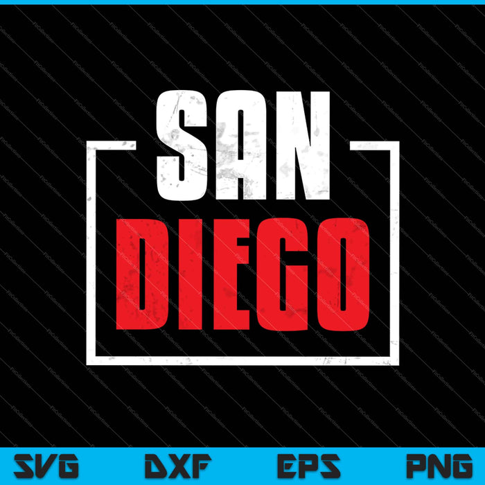 San Diego SVG PNG cortando archivos imprimibles