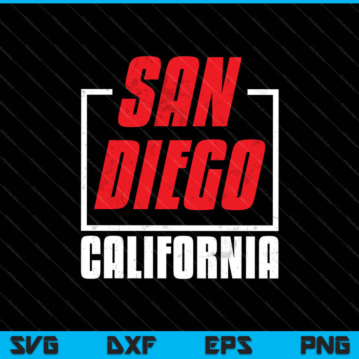 San Diego California SVG PNG Cortar archivos imprimibles