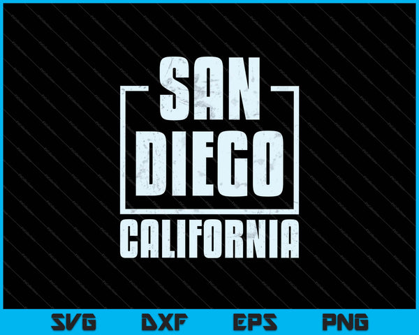 San Diego California SVG PNG Cutting Printable Files
