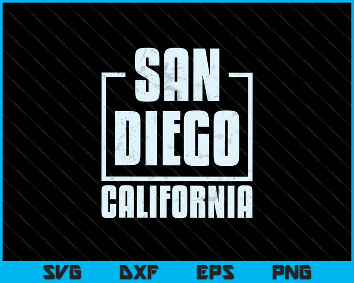 San Diego Californië SVG PNG snijden afdrukbare bestanden