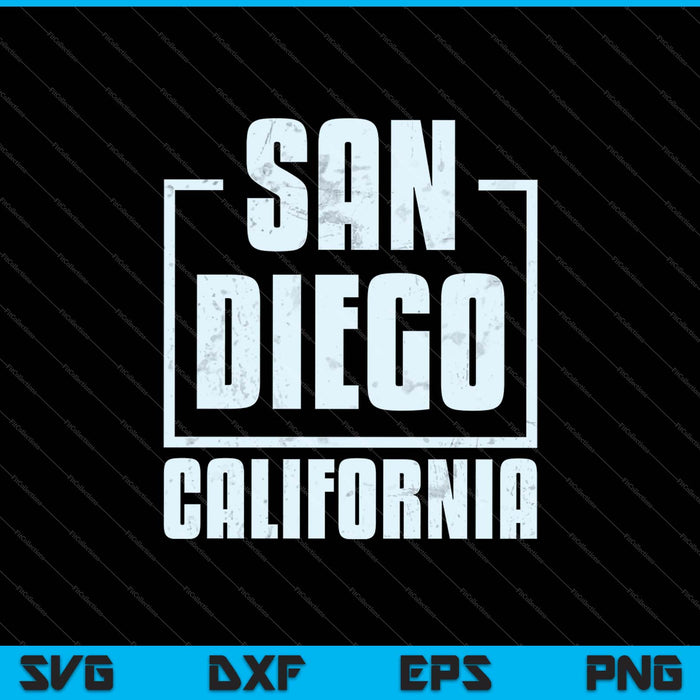 San Diego California SVG PNG Cutting Printable Files