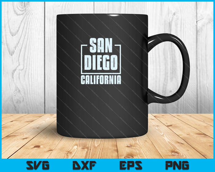 San Diego Californië SVG PNG snijden afdrukbare bestanden