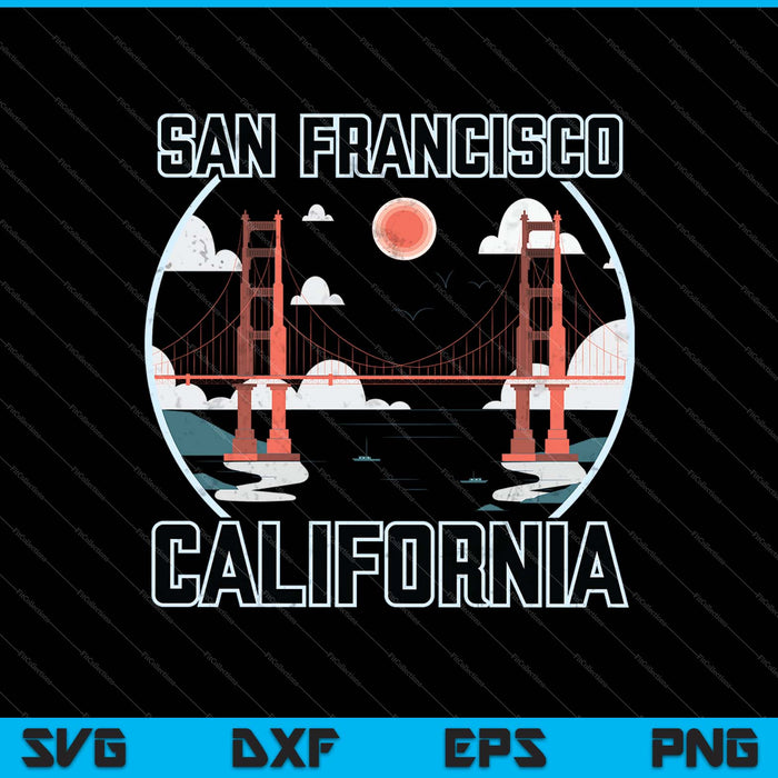 San Francisco California SVG PNG Cutting Printable Files