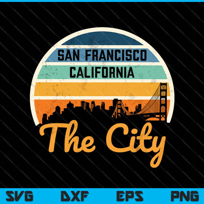 San Francisco Californië de stad SVG PNG digitale snijbestanden