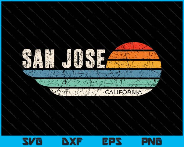 San Jose Californië SVG PNG snijden afdrukbare bestanden