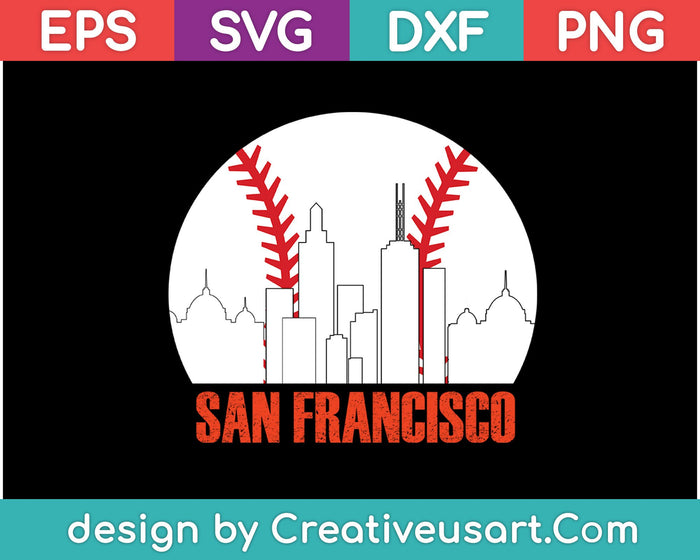 San Francisco SVG PNG cortando archivos imprimibles