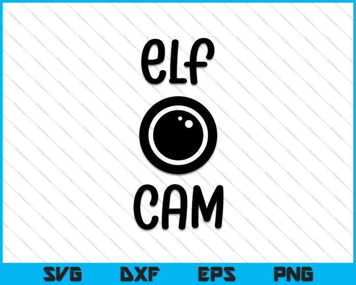 ELF, Santa Cam SVG PNG Cortar archivos imprimibles