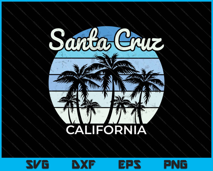 Santa Cruz Californië SVG PNG snijden afdrukbare bestanden