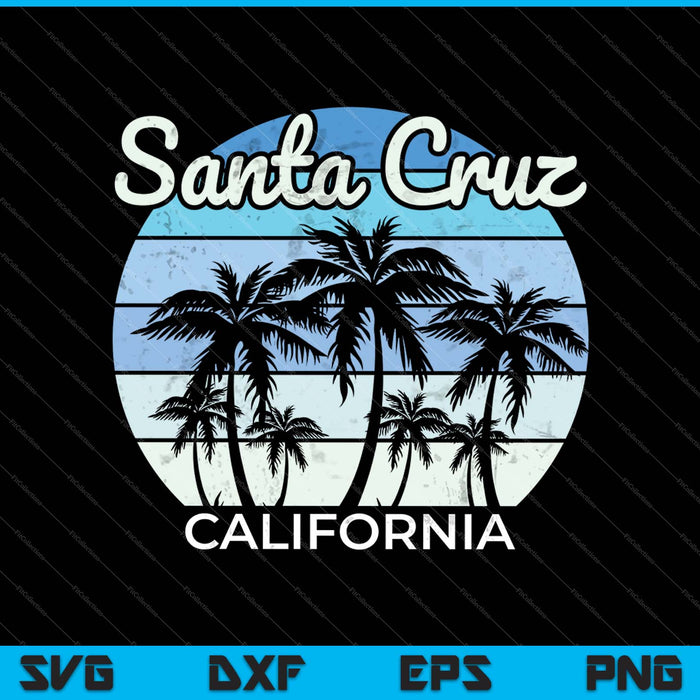 Santa Cruz Californië SVG PNG snijden afdrukbare bestanden