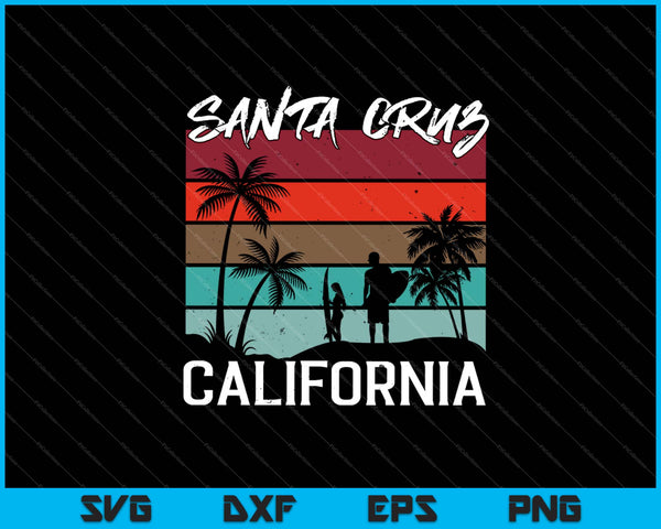 Santa Cruz California SVG PNG Cutting Printable Files