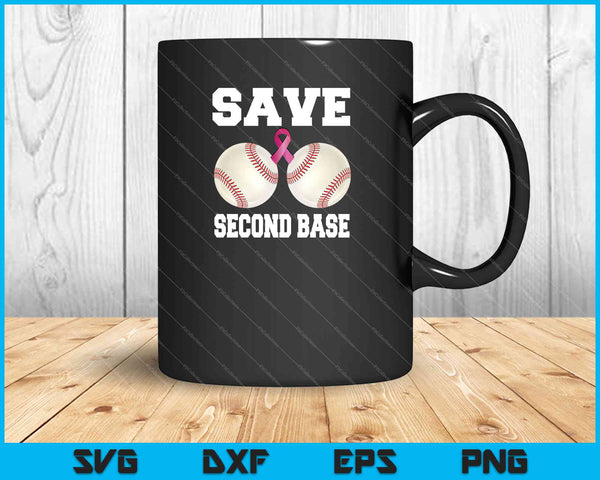 Save The Second Base Breast Cancer Survivor SVG PNG Cutting Printable Files