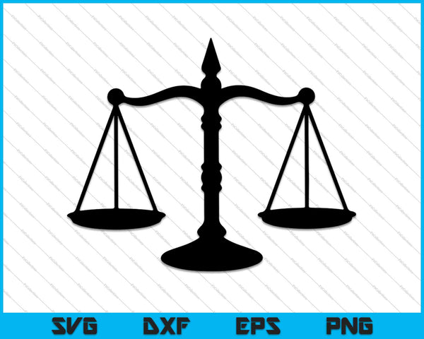 Schalen van Justitie SVG PNG snijden afdrukbare bestanden