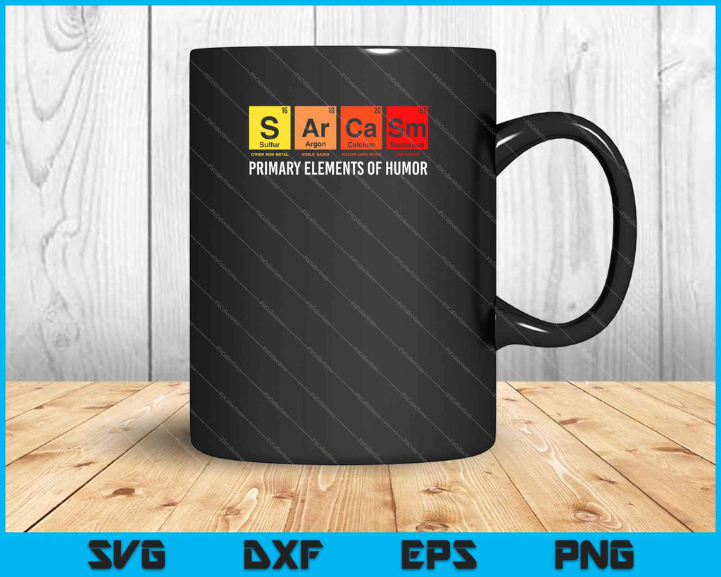 Science Sarcasm S Ar Ca Sm Primary Elements of Humor SVG PNG Files ...
