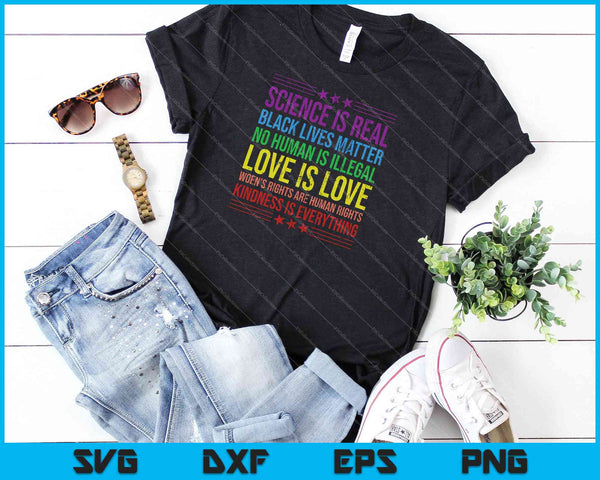 Wetenschap is echte zwarte levens zijn belangrijk SVG PNG snijden afdrukbare bestanden - on a t-shirt