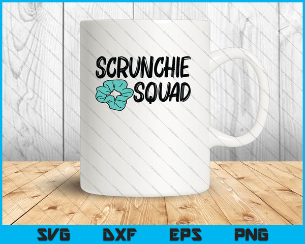 Scrunchie Squad SVG PNG cortando archivos imprimibles