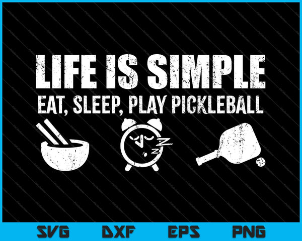 Eenvoudige Pickleball Shirt grappige Pickleball pensioen SVG PNG snijden afdrukbare bestanden