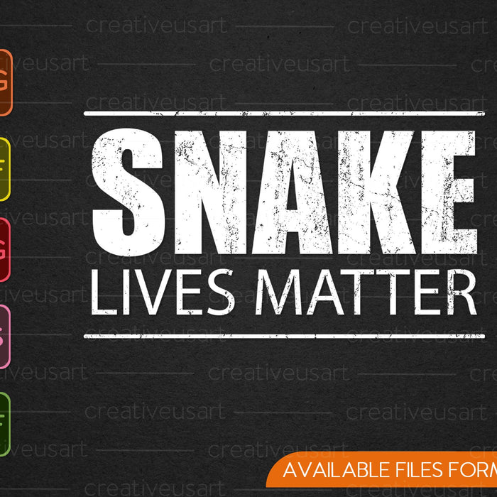 Snake Lives Matter Funny Reptile Lover Bewustzijn SVG PNG Snijden afdrukbare bestanden