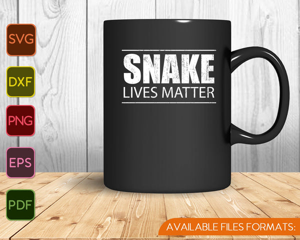 Snake Lives Matter Funny Reptile Lover Awareness SVG PNG Cutting Printable Files