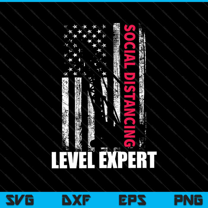Social Distancing Level Expert SVG PNG Cutting Printable Files