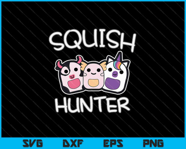 Squish Hunter SVG PNG Cutting Printable Files