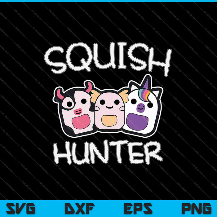 Squish Hunter SVG PNG Cutting Printable Files