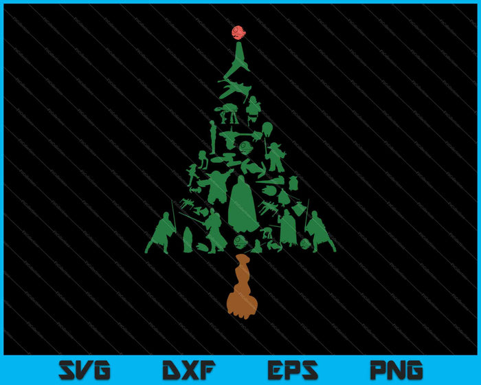 Christmas Tree SVG PNG Cutting Printable Files