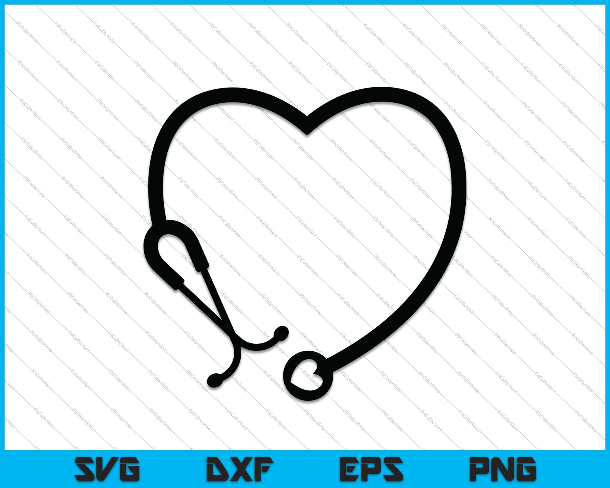 Stethoscope SVG PNG JPG Medical Clipart Doctor Stethoscope Graphic