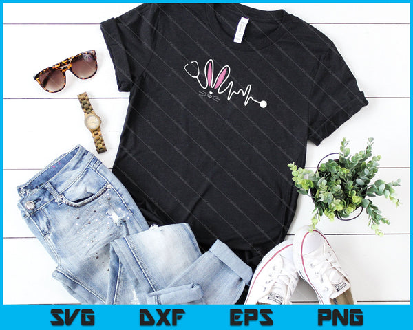 Stethoscoop verpleegster arts Pasen SVG PNG snijden afdrukbare bestanden  - on a t-shirt