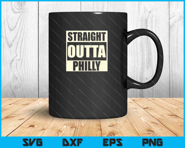 Straight Outta Philly Philadelphia Pride SVG PNG snijden afdrukbare bestanden