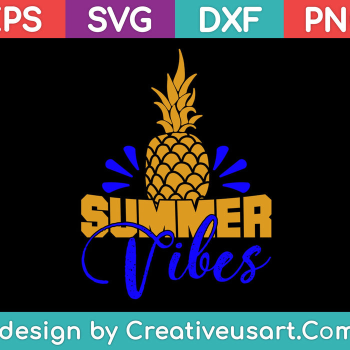 Summer Vibes SVG PNG Cutting Printable Files