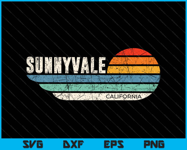 Sunnyvale California SVG PNG cortando archivos imprimibles