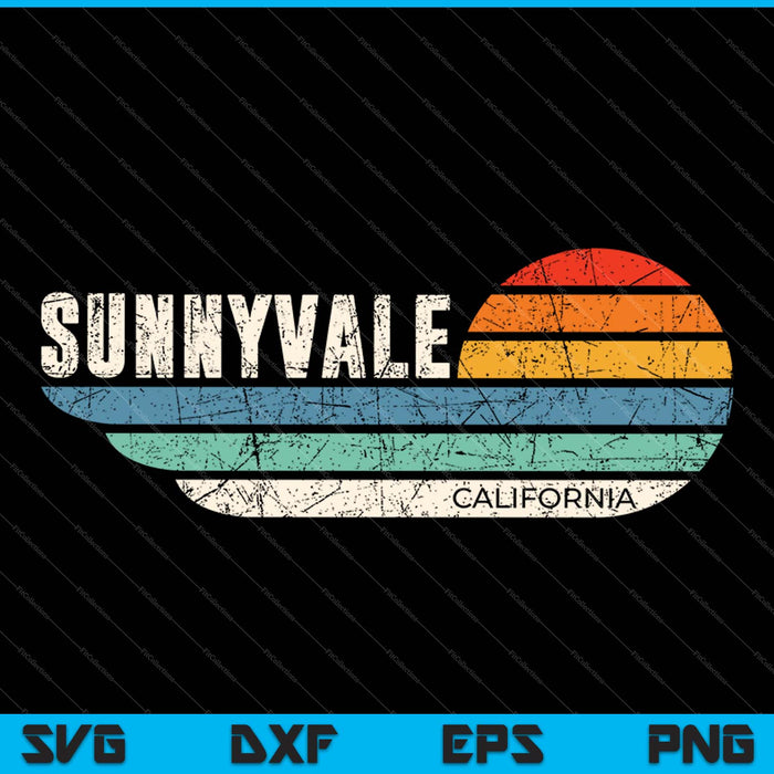 Sunnyvale Californië SVG PNG snijden afdrukbare bestanden