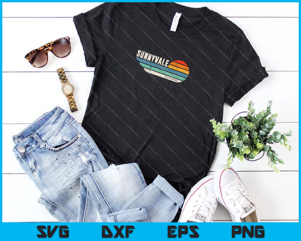 Sunnyvale California SVG PNG Cutting Printable Files - on a t-shirt